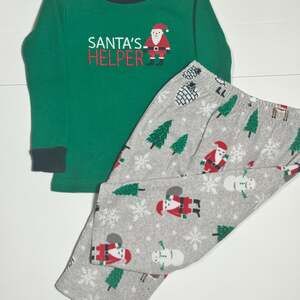 Carter's Baby Santa Thermal & Microfleece Pajama Set Sz 18M